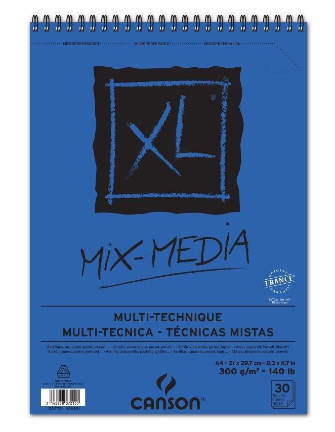 BLOCK MIX-MEDIA A4 XL CANSON 300gr