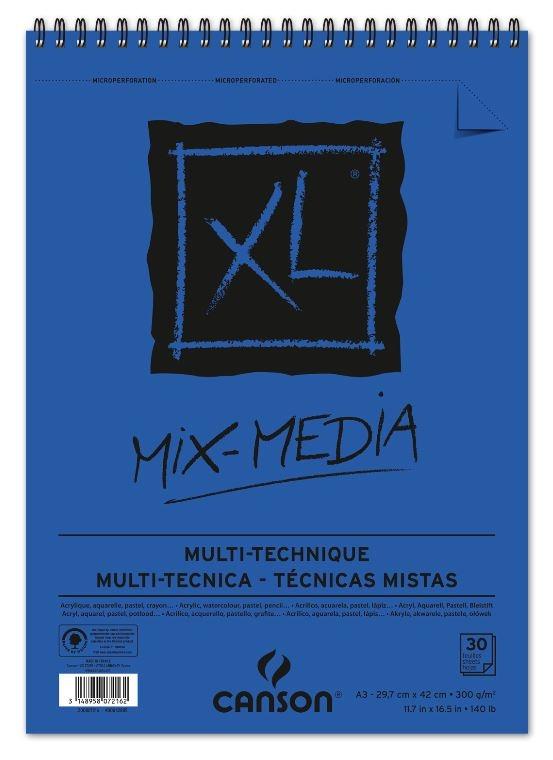 BLOCK MIX-MEDIA A3 XL CANSON 300gr