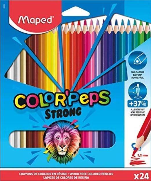LAPICES COLOR PEPS STRONG MAPED 24 UDS