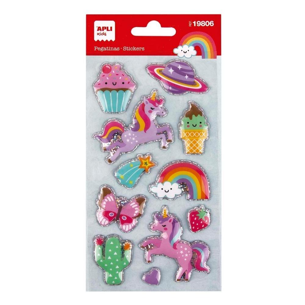 PEGATINAS MUNDO UNICORNIO 1H