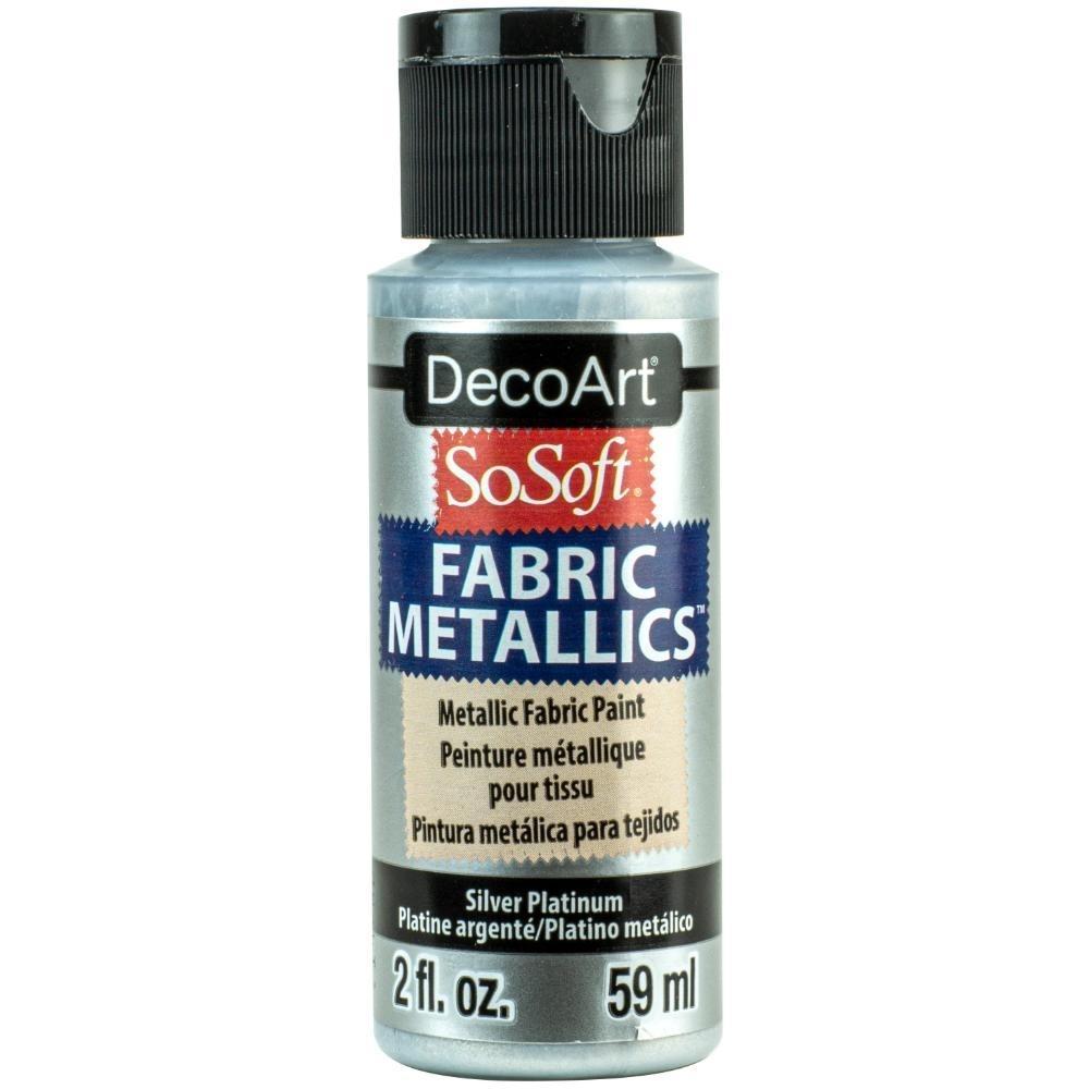 PINTURA TEXTIL AMERICANA SOSOFT METALICA PLATA 59ml