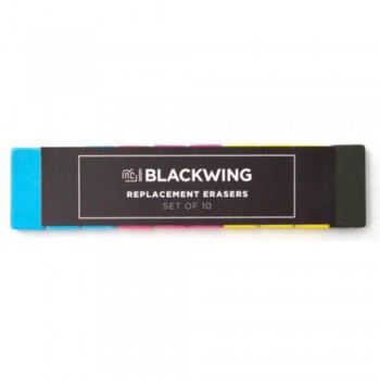 PAQUETE DE 10 GOMAS BLACKWING COLORES VOLUMEN 64