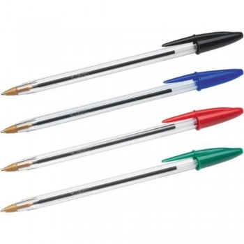 PACK 10 BIC CRISTAL AZUL ROJO NEGRO Y VERDE