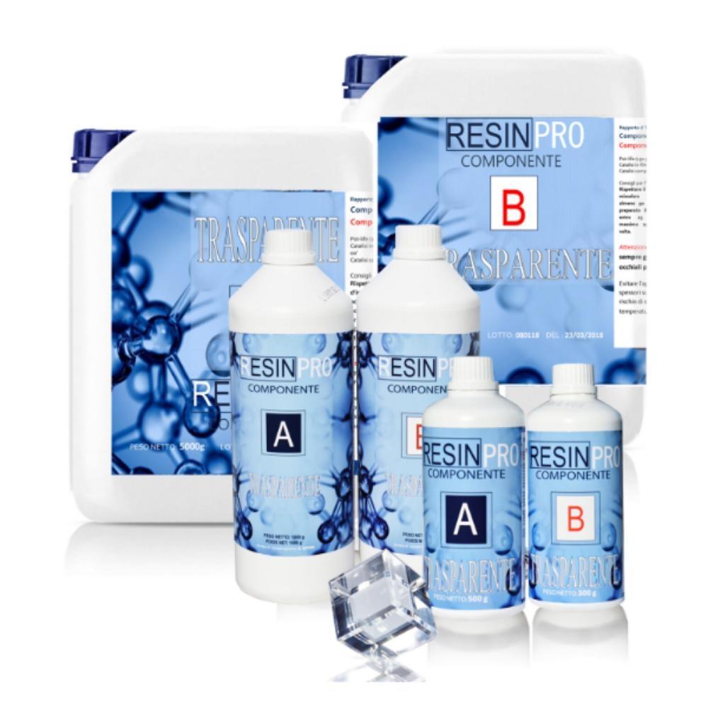 RESINA EPOXI TRANSPARENTE 8KG RESINPRO (2 COMPONENTES)