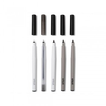 SET 5 BOLIGRAFOS NEGROS CRICUT VARIADOS