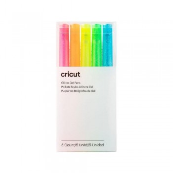 SET BOLIGRAFOS GEL CRICUT NEON 0,8 MM 5 UDS