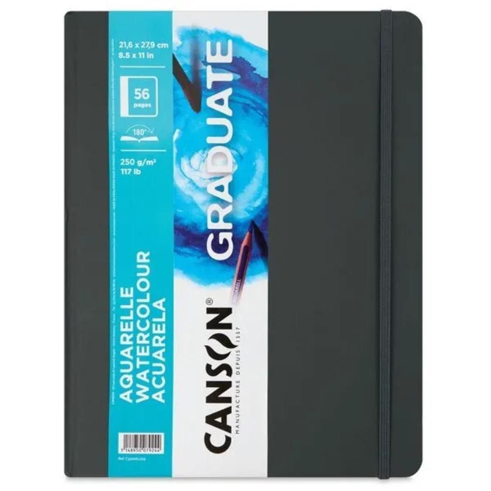 CANSON GRADUATE cuaderno 21,6x27,9cm 28H Acuarela Fino 250g