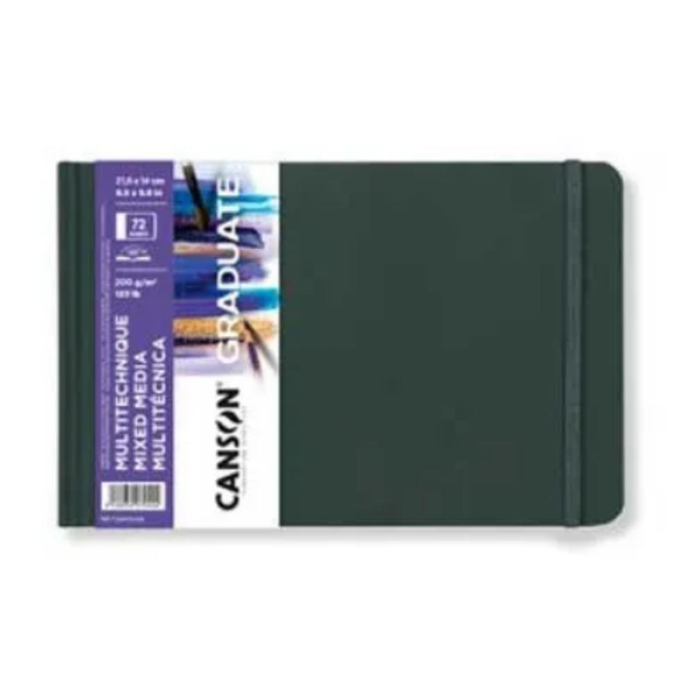 CANSON GRADUATE cuaderno 14x21,6cm 36H Mix Media Fino 200g Blanco