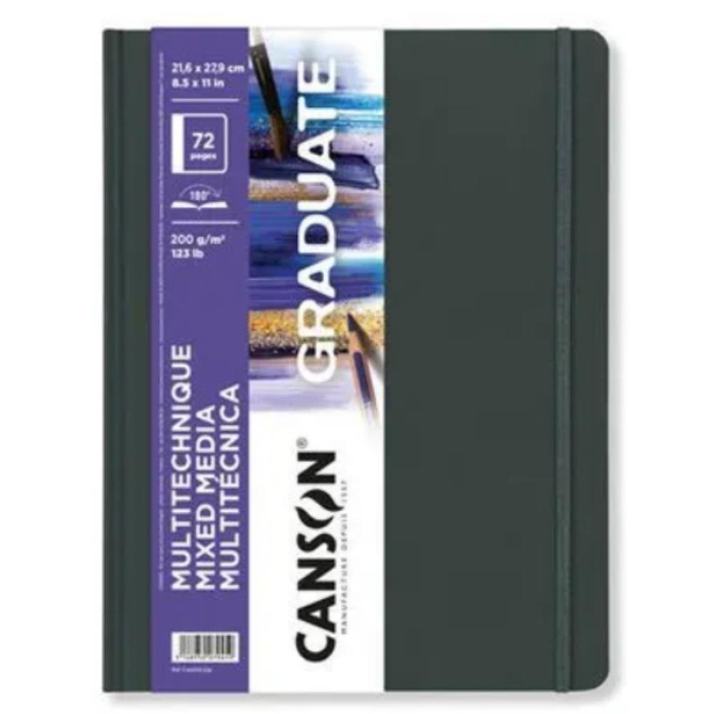 CANSON GRADUATE cuaderno 21,6x27,9cm 36H Mix Media Fino 200g Blanco