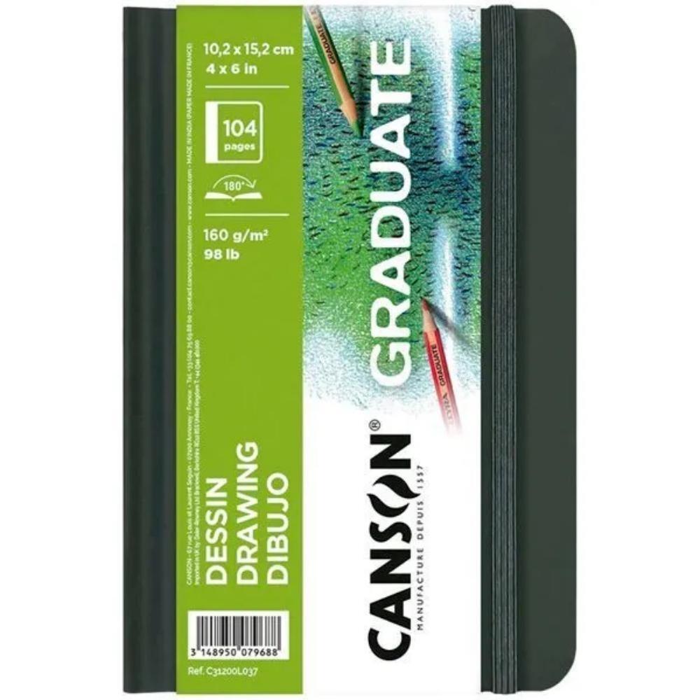 CANSON GRADUATE cuaderno 10,2x15,2cm 52H Dibujo Fino 160g