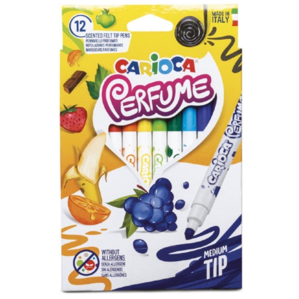 ROTULADORES CON PERFUME CARIOCA XPLOSION 12 COLORES