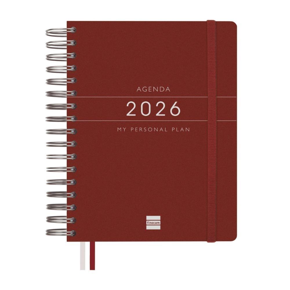 AGENDA FINOCAN TEMPUS 1/4 DP BURDEOS