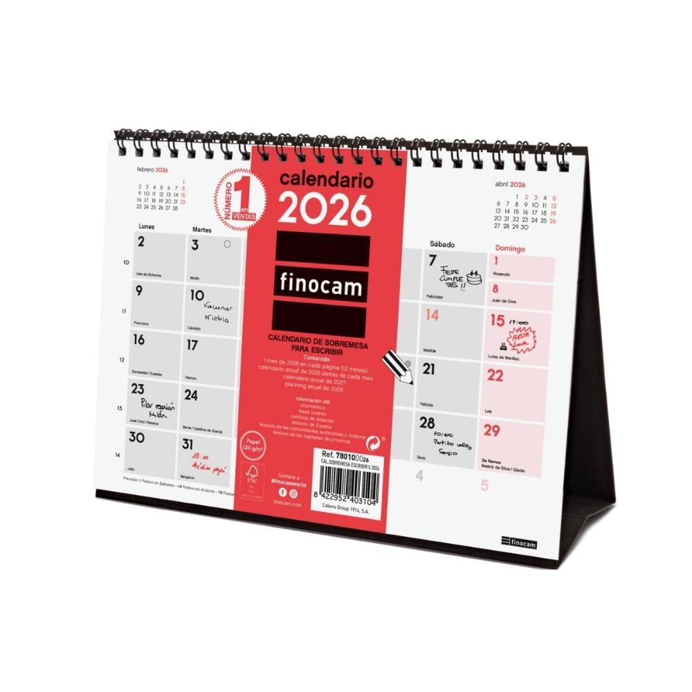 CALENDARIO FINOCAM SOBREM. ESCRIBIR