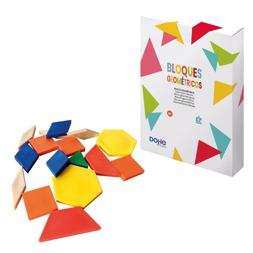 BLOQUE GEOMETRICOS 250 UNIDADES 6 FORMAS DOHE