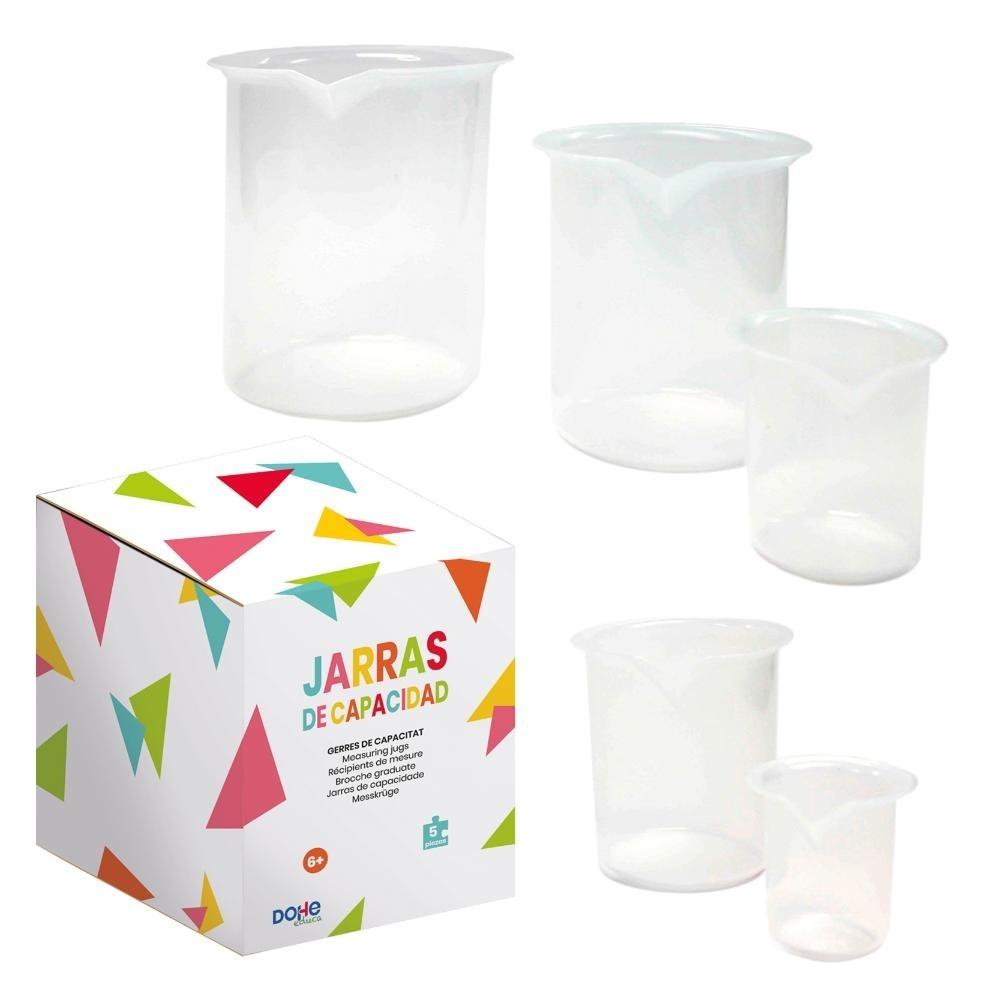 JUEGO DE 5 JARRAS DE CAPACIDAD DIFERENTES MEDIDAS