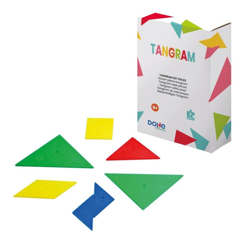 TANGRAM 7 PIEZAS, FORMAS Y COLORES SURTIDOS DOHE