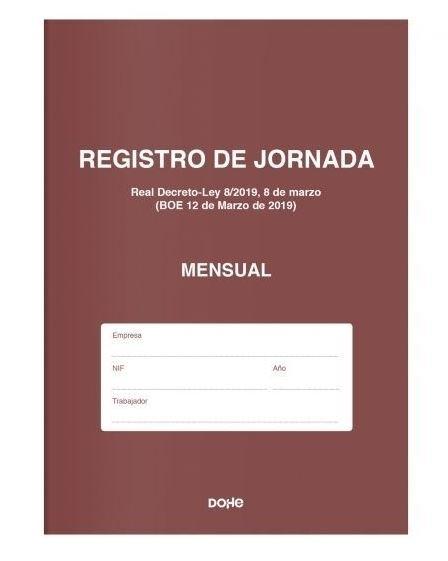 LIBRO DE REGISTRO DE JORNADA MENSUAL