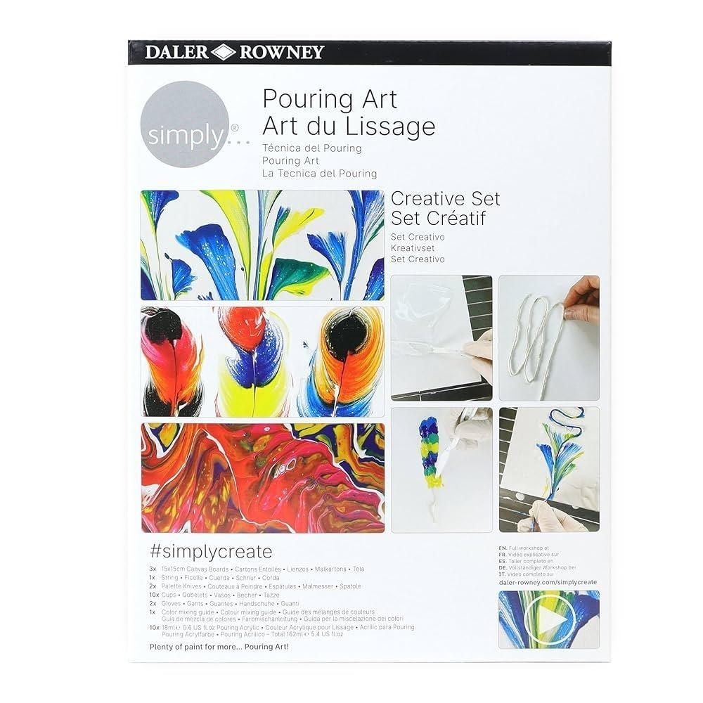 SET DE POURING CREATIVO PINTURA FLUIDA