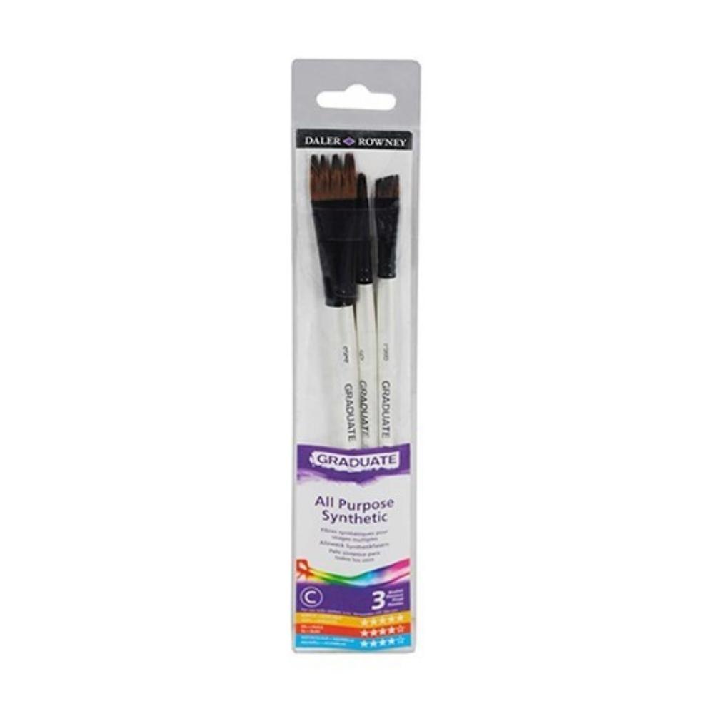 PINCEL DALER GRADUATE SYNTH 3BRUS COMB.SET