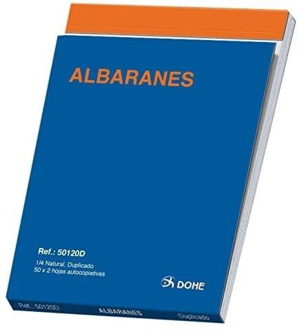 TALONARIO ALBARANES CUARTO NATURAL 100H DUPLICADO