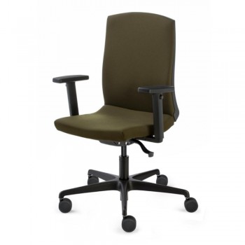SILLA FLEXA ALTA NEGRO SINCRO CON BRAZOS BR26