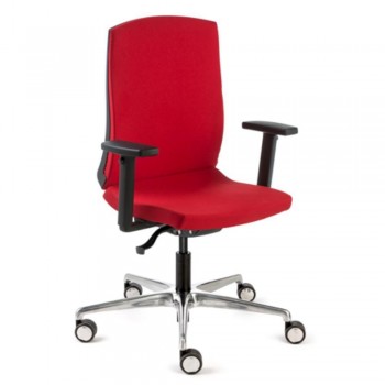 SILLA FLEXA ALTA NEGRO SINCRO CON BRAZOS BR26