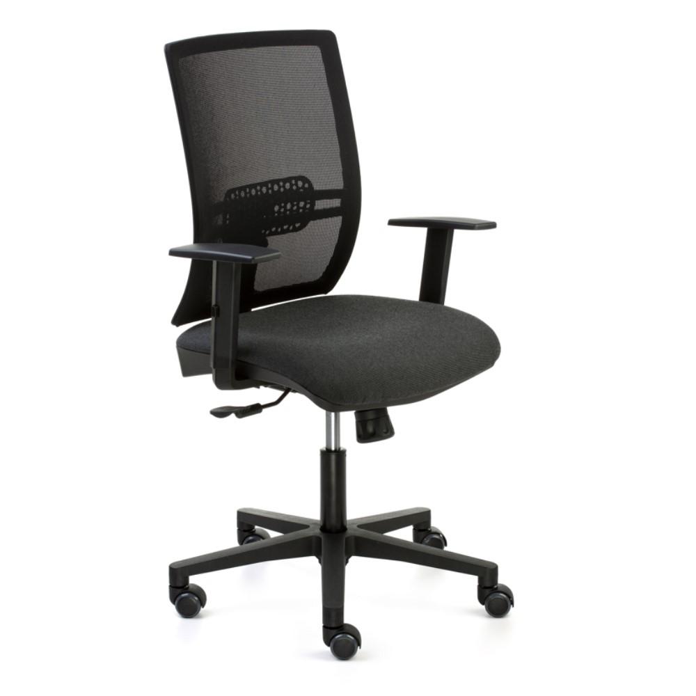 SILLA SIGNOPRO CON BRAZO MOD. S3687 ASIENTO C5 NEGRO