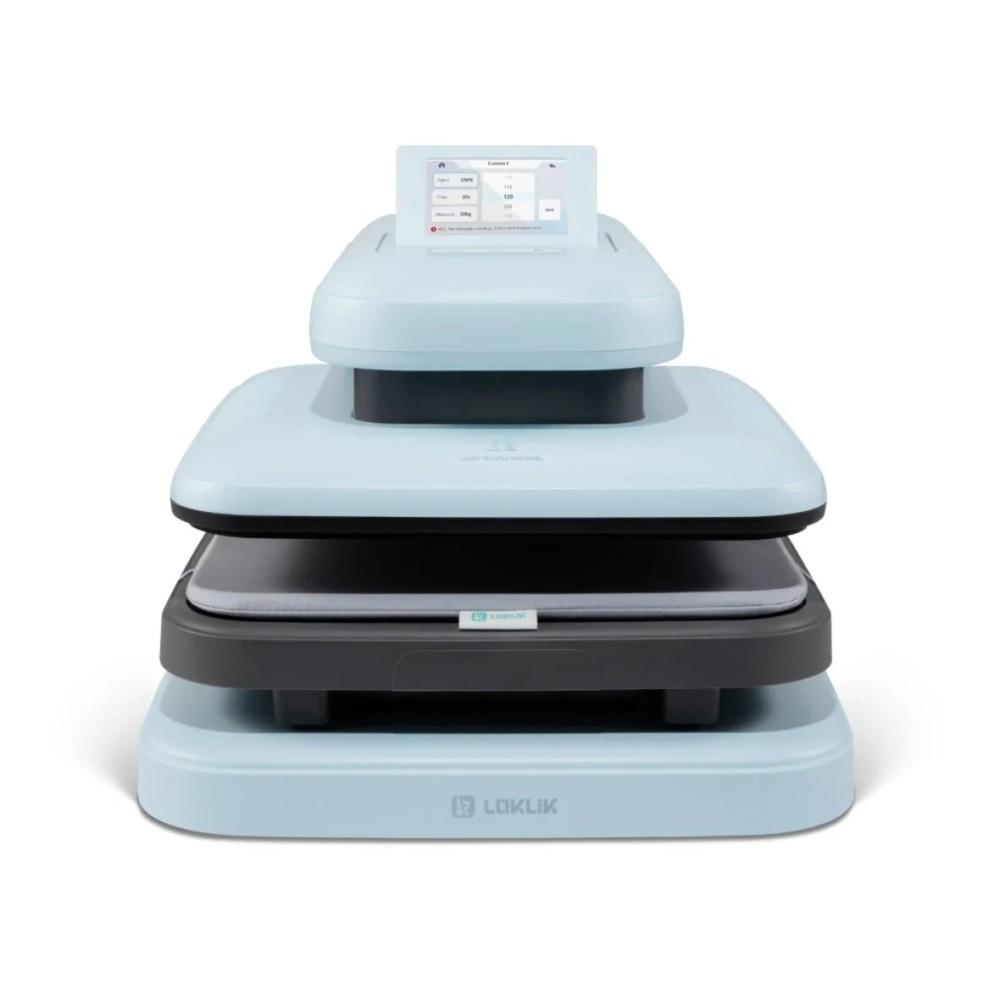 PLANCHA AUTOMATICA LOKLIK AUTO 2 AZUL BUBBLE 38X38