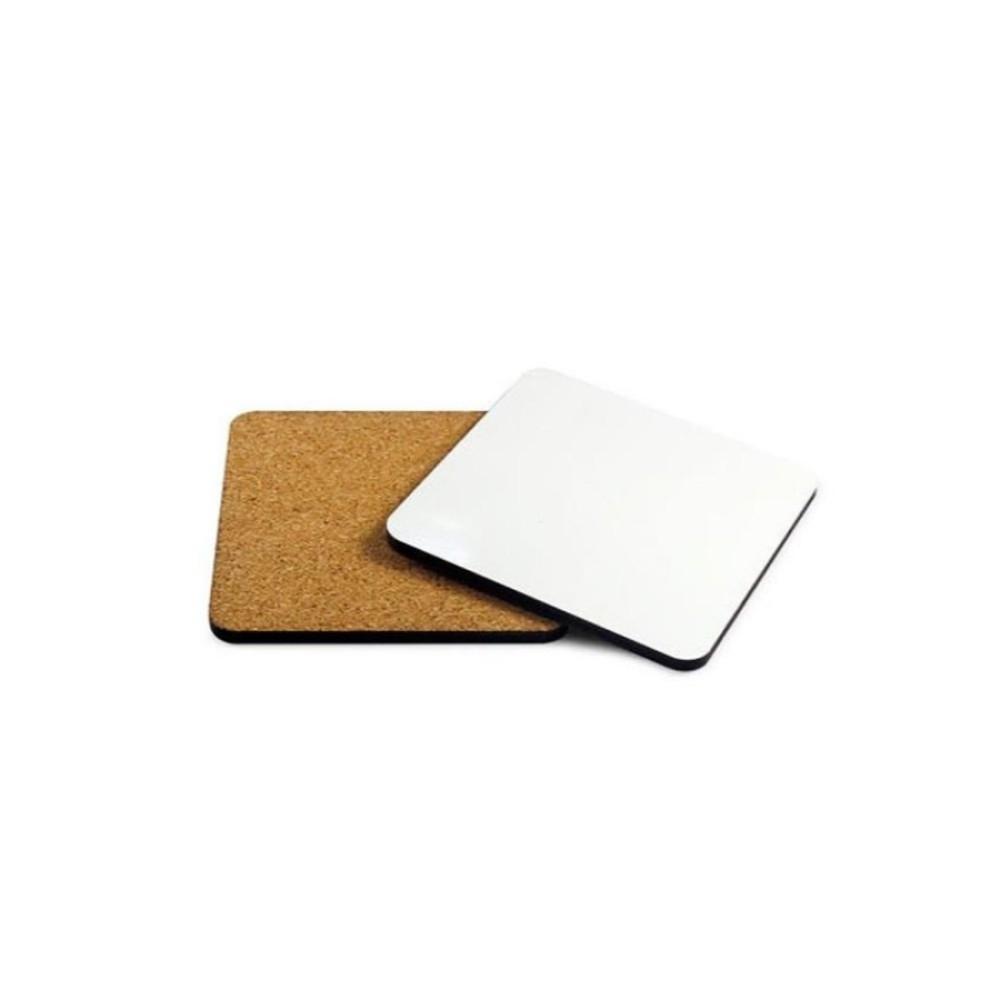 POSAVASOS CUADRADO DE MADERA 9,5 CMS PARA SUBLIMAR