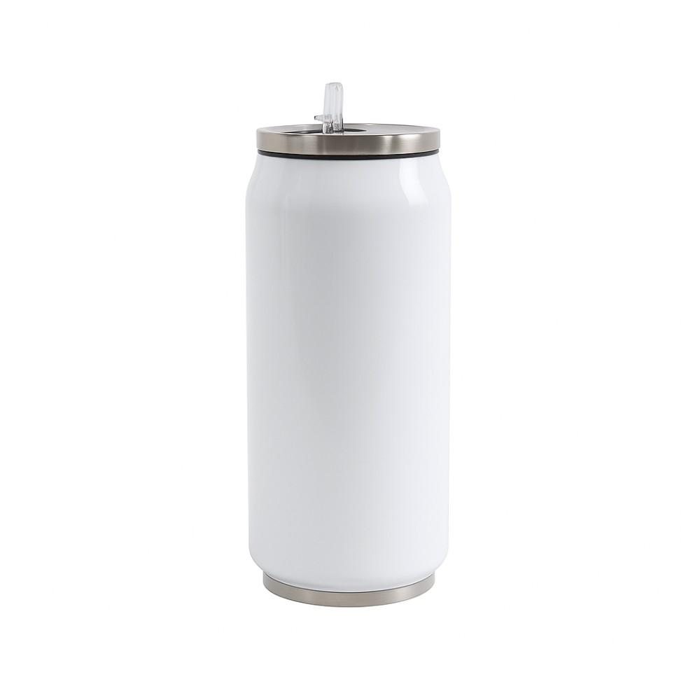 BOTELLA BLANCA ACERO INOXIDABLE SUBLIMABLE LATA 500 ML