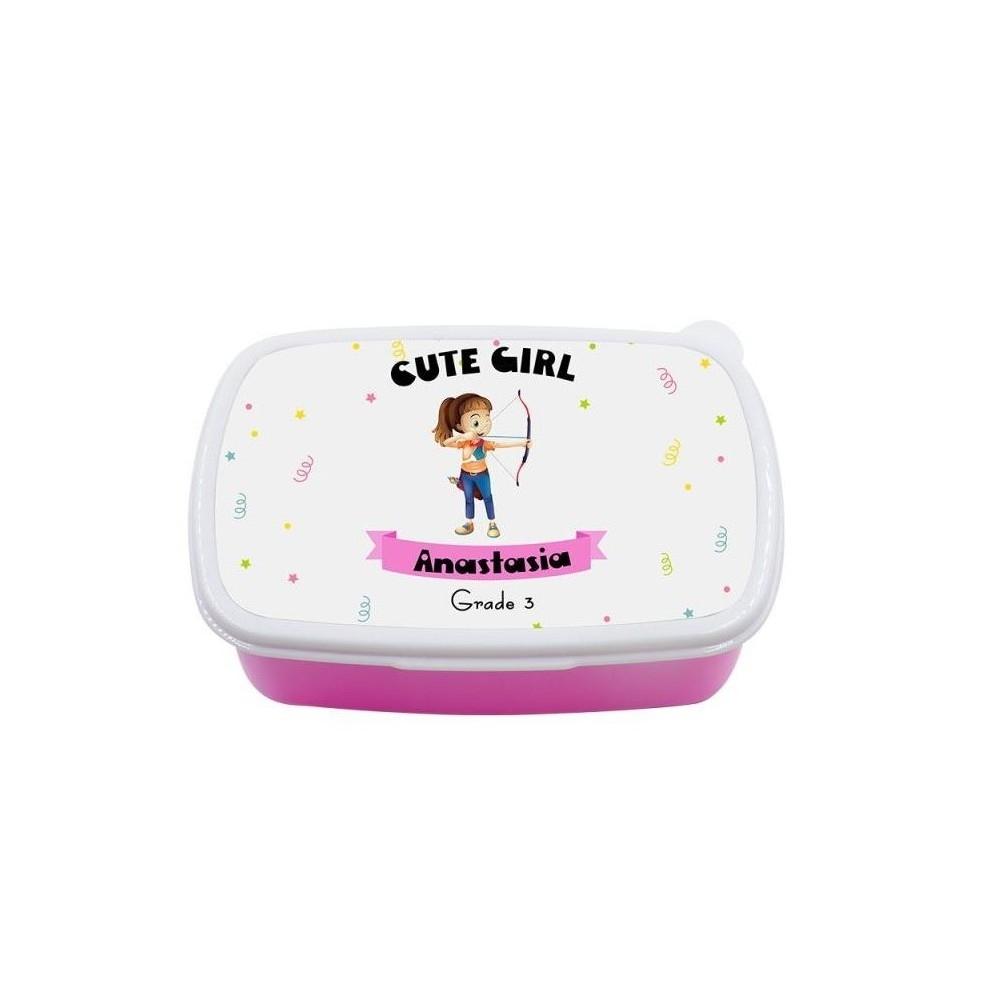 CAJA DE PLASTICO (TUPPER) PARA SUBLIMACION ROSA