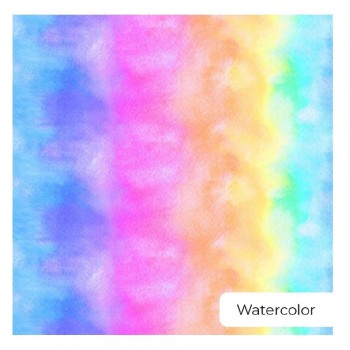 VINILO TEXTIL SISER EASYPATTERN PLUS 0,30X1 MTS WATERCOLOR RAINBOW