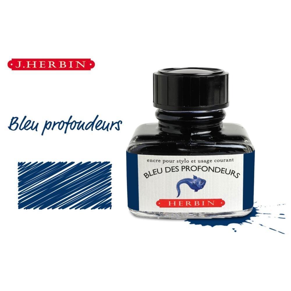 TINTERO 30ml J HERBIN AZUL BLUE DES PROFONDEUR