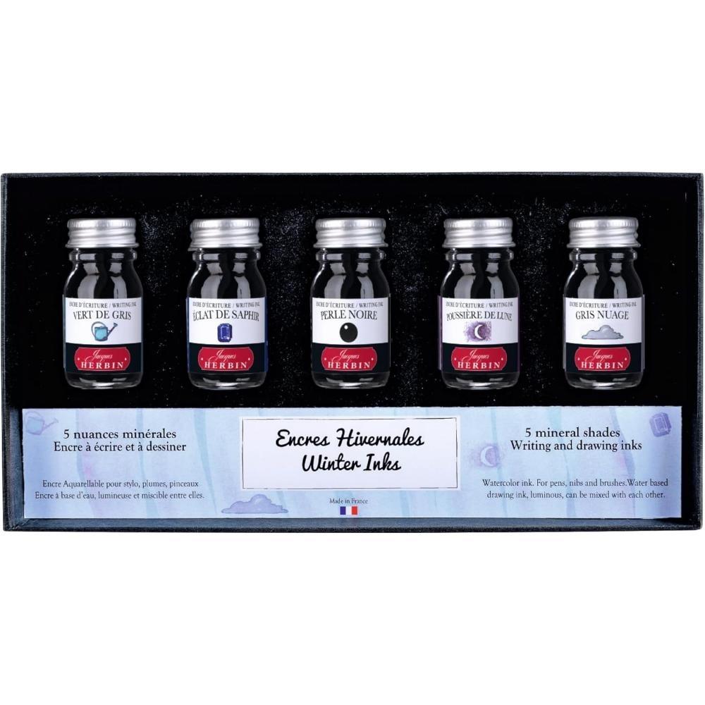 SET DE 5 TINTAS GAMA INVIERNO 10ml J. HERBIN
