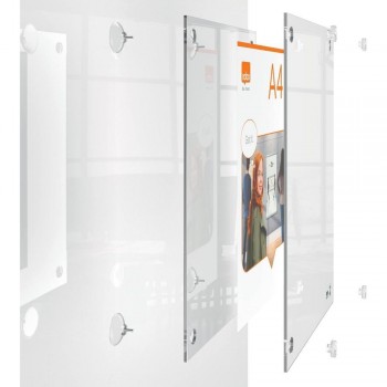 PORTAPOSTER ACRILICO MURAL INTERCAMBIABLE NOBO PREMIUM PLUS A3