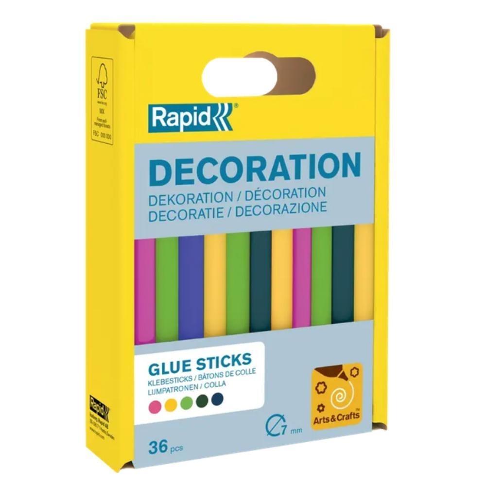 BARRAS DE SILICONA 7mm RAPID COLORES 36ud