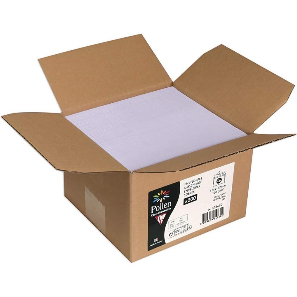CAJA 200 SOBRES POLLEN 114X162mm LILA 120gr