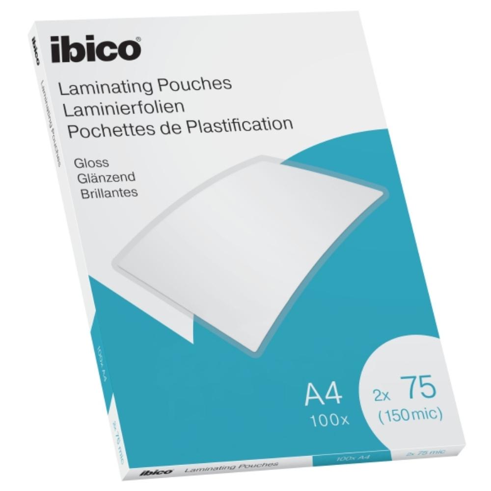 BOLSA PLASTIFICAR A4 MICRAS IBICO GLOSS 75 MICRAS