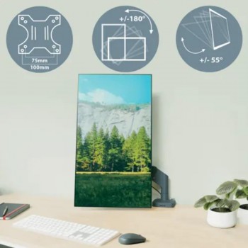 BRAZO MONITOR DOBLE ERGONOMICO LEITZ