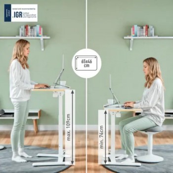MESA PLEGABLE Y REGULABLE EN ALTURA SMALL SIT&STAND LEITZ