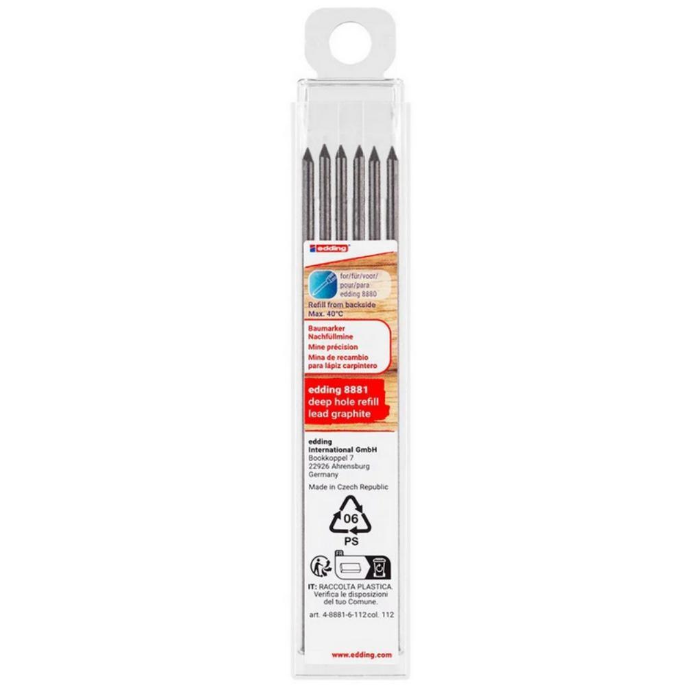 ESTUCHE 6 MINAS 2,8 MM EDDING 8880