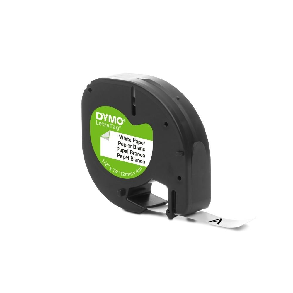 CINTA DYMO TAG PAPEL 12mmX4m BLANCO