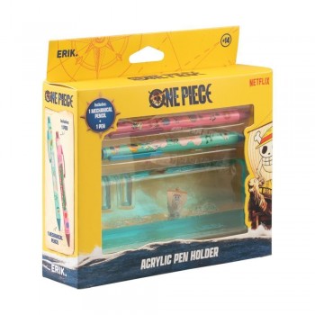 LAPICERO ACRILICO ONE PIECE NETFLIX GOING MERRY CONJUNTO ESCRITORIO