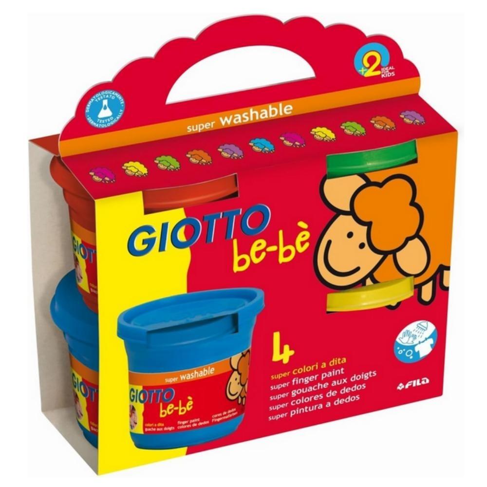 PINTURA A DEDOS GIOTTO BEBE SET 4X150gr