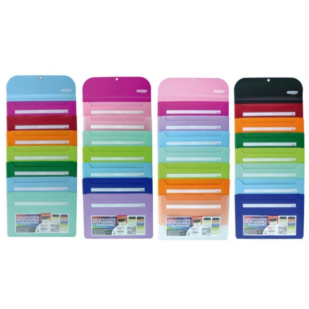 ORGANIZADOR DESPLEGABLE 7 DIVISIONES COLORLINE