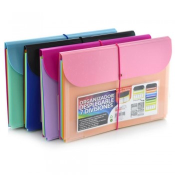 ORGANIZADOR DESPLEGABLE 7 DIVISIONES COLORLINE