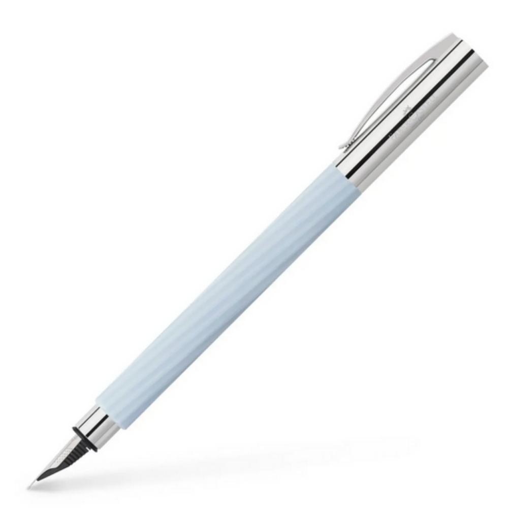 PLUMA ESTILOGRAFICA FABER CASTELL 20 ANIV. ITALIC ICE BLUE F