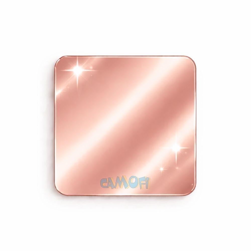 PLANCHA METACRILATO ORO ROSA ESPEJO 30X28 3MM
