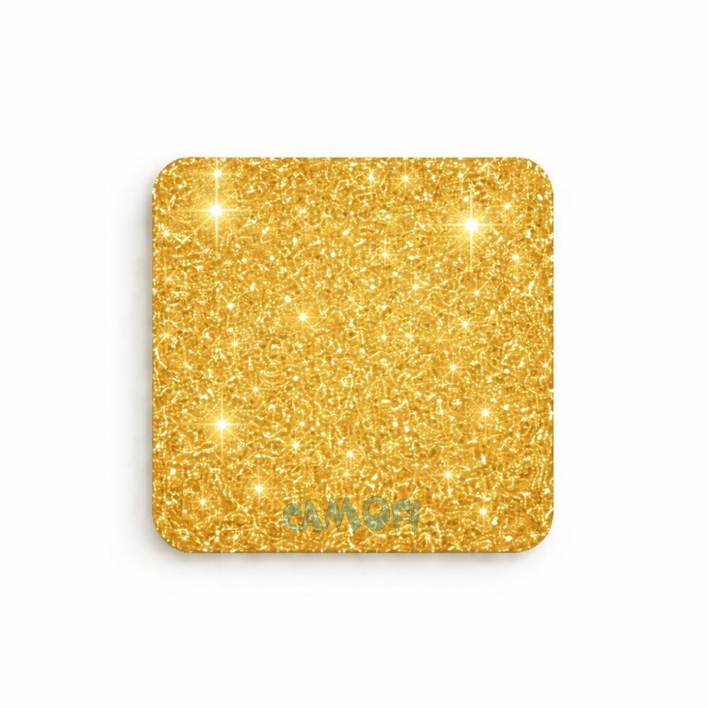 PLANCHA METACRILATO GLITTER ORO 30X28 3MM