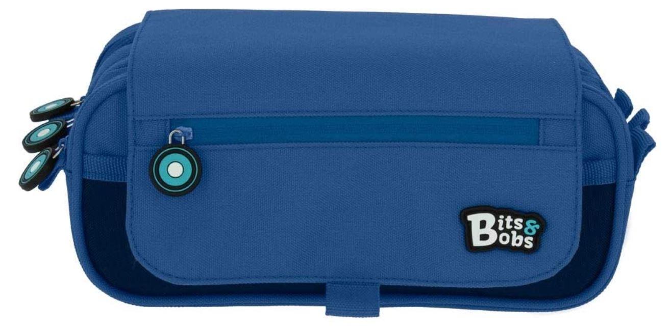 ESTUCHE PORTATODO TRIPLE BITS&BOBS AZUL